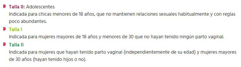 Tallas Naturcup